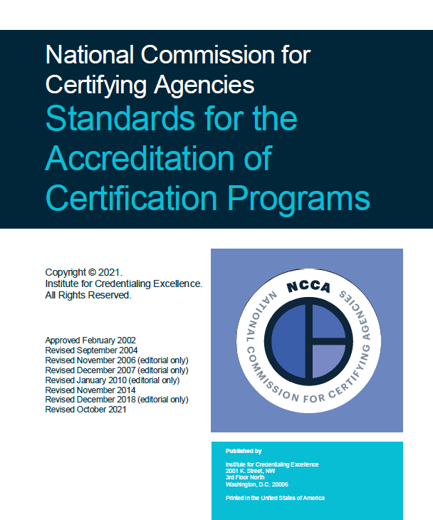 NCCA Standards for the Accreditation of Certification Programs